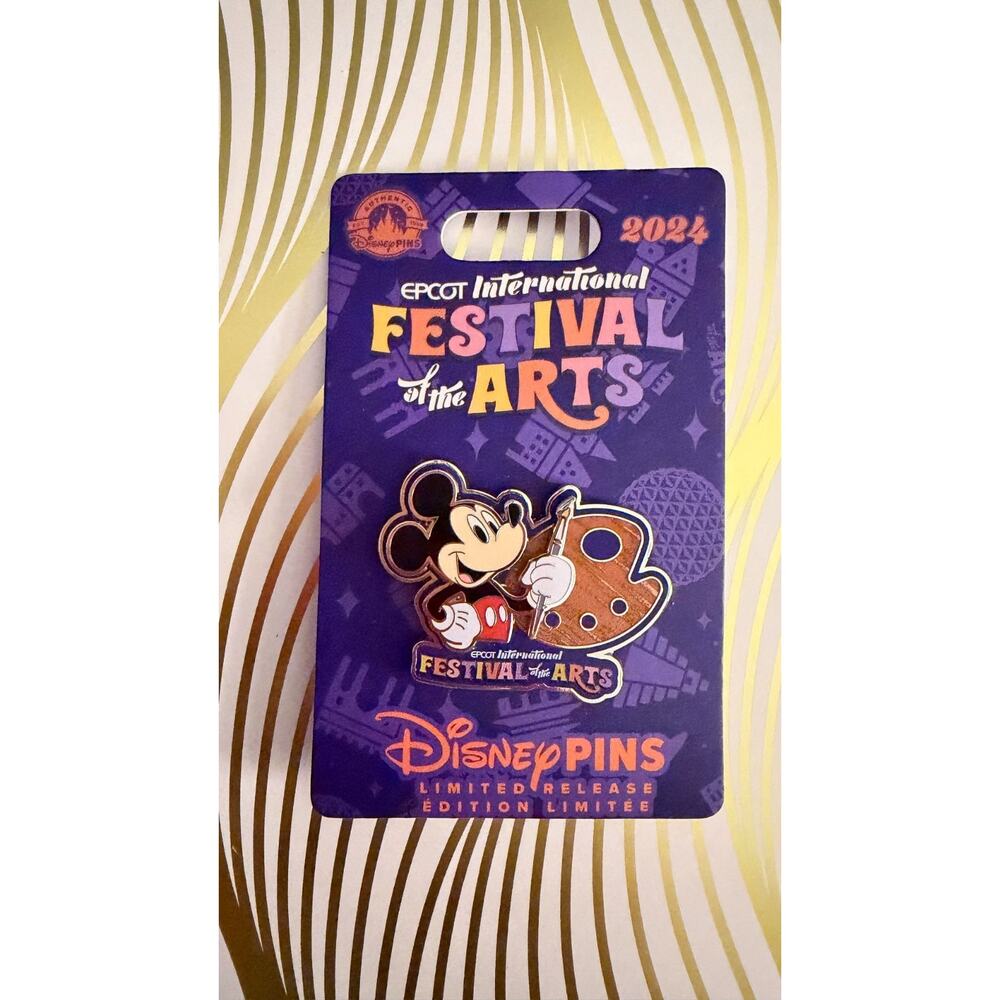 Disney Parks 2024 Epcot Festival of the Arts MICKEY MOUSE Artist Pin LR NEW